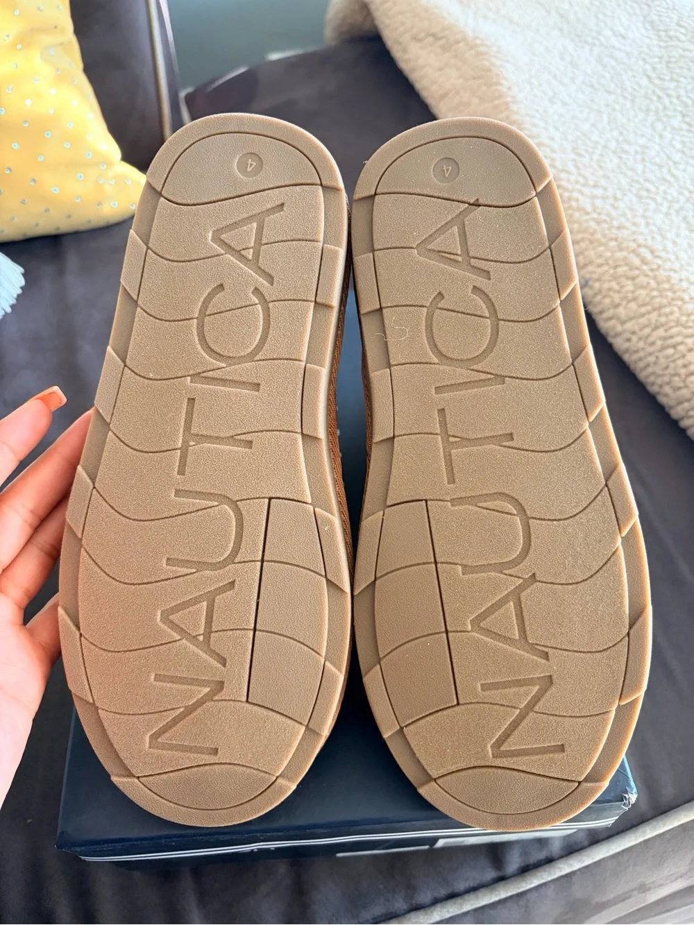 Nautica Kids Brown Suede Lace-Up Snow Boots
